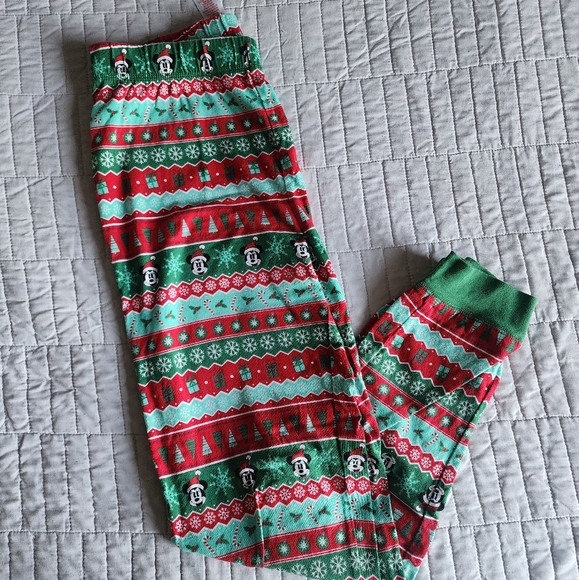 Disney Parks Mickey Christmas Pajama Bottoms - Picture 1 of 2